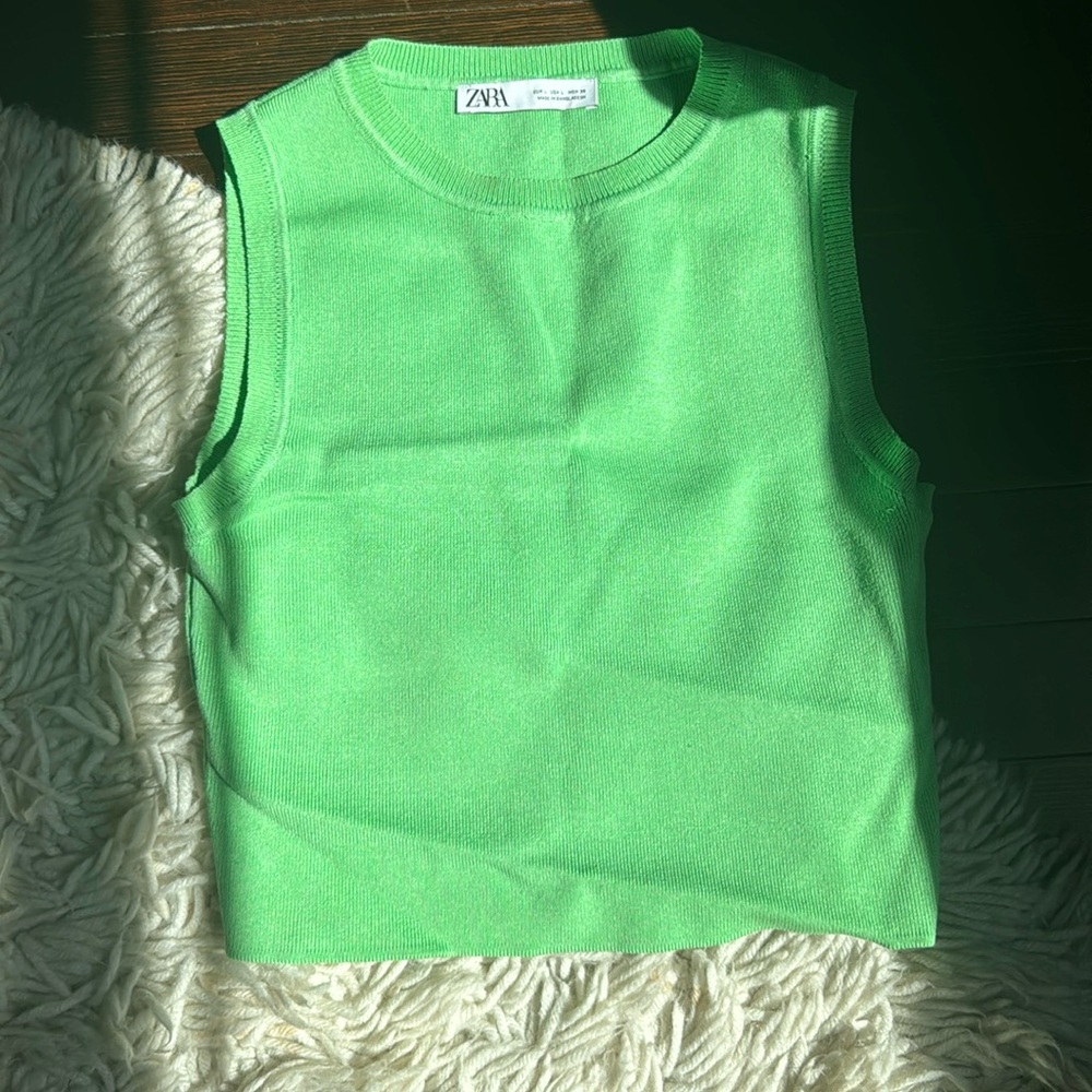 ZARA Green Tank Top